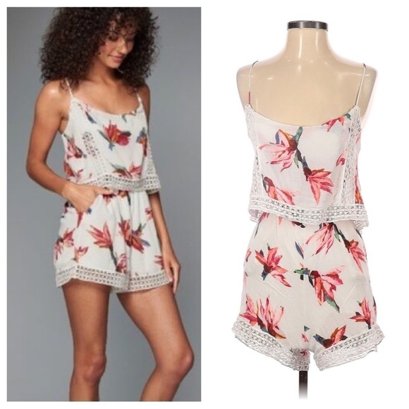 Abercrombie & Fitch floral romper 13128 - Picture 1 of 16